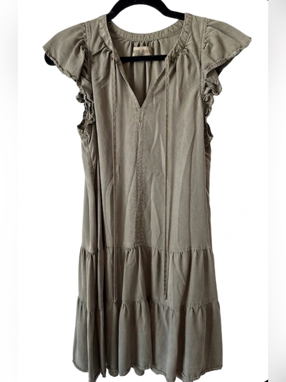 Knox Rose Sage Ruffled Dress